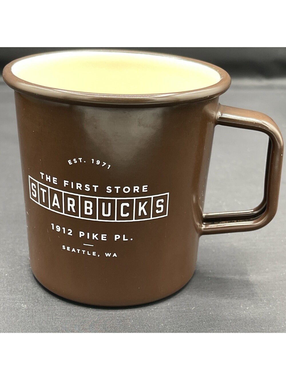 Starbucks The First Store 1912 Pike Place Enamel Coffee Mug